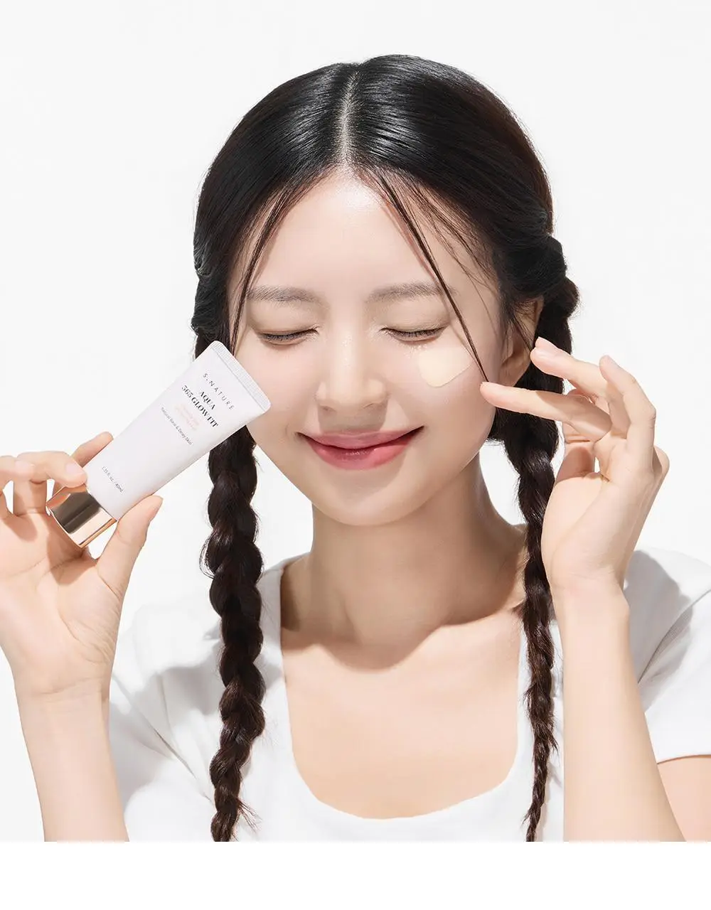 [NEW/24시간톤업/촉촉무기자차] 에스네이처 아쿠아 365 글로우 핏 톤업선 40ml 상세페이지 23